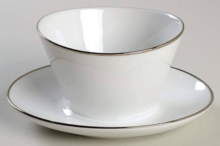 Silverbrook Gravy Boat with Attached Underplate by Winterling - Bavaria-1