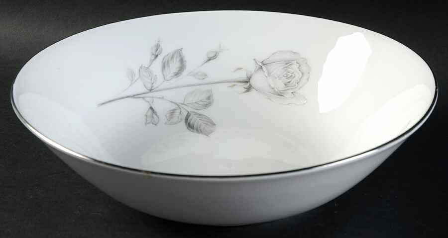 Snow Rose 9" Round Vegetable Bowl by Winterling - Bavaria-1