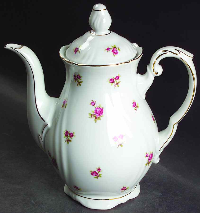 Spring Roses (Swirl) Coffee Pot & Lid by Winterling - Bavaria-1