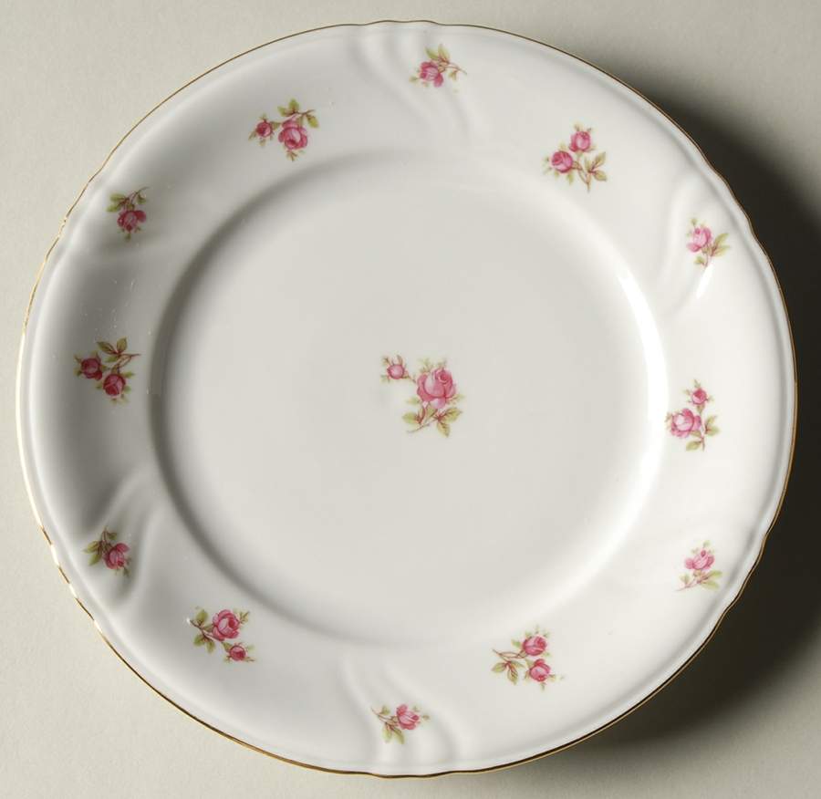 Spring Roses (Swirl) Salad Plate by Winterling - Bavaria-1