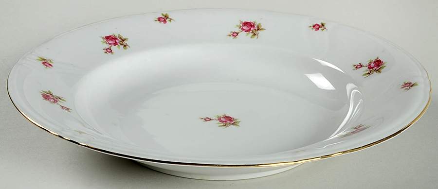 Spring Roses (Swirl) Rim Soup Bowl by Winterling - Bavaria-1