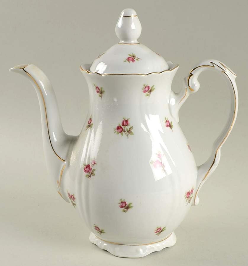 Spring Roses (Swirl) Small Coffee Pot & Lid by Winterling - Bavaria-1