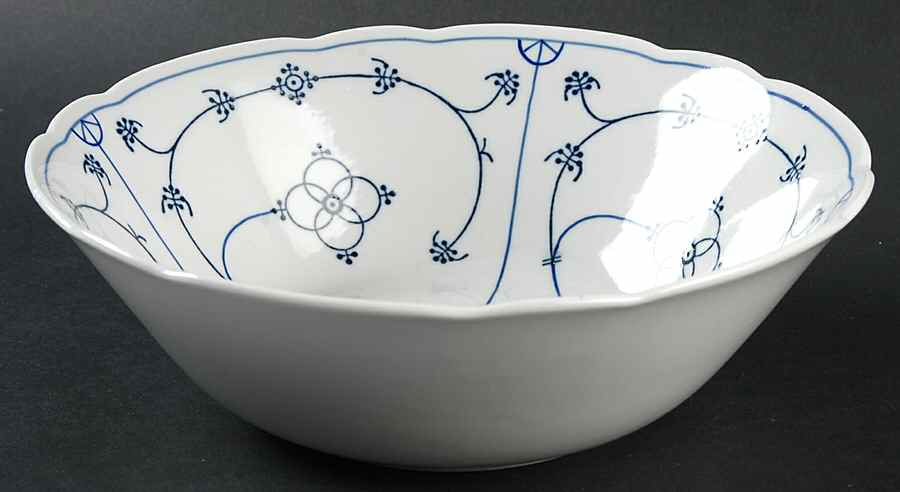Strawflower (Scalloped) 8" Round Vegetable Bowl by Winterling - Bavaria-1