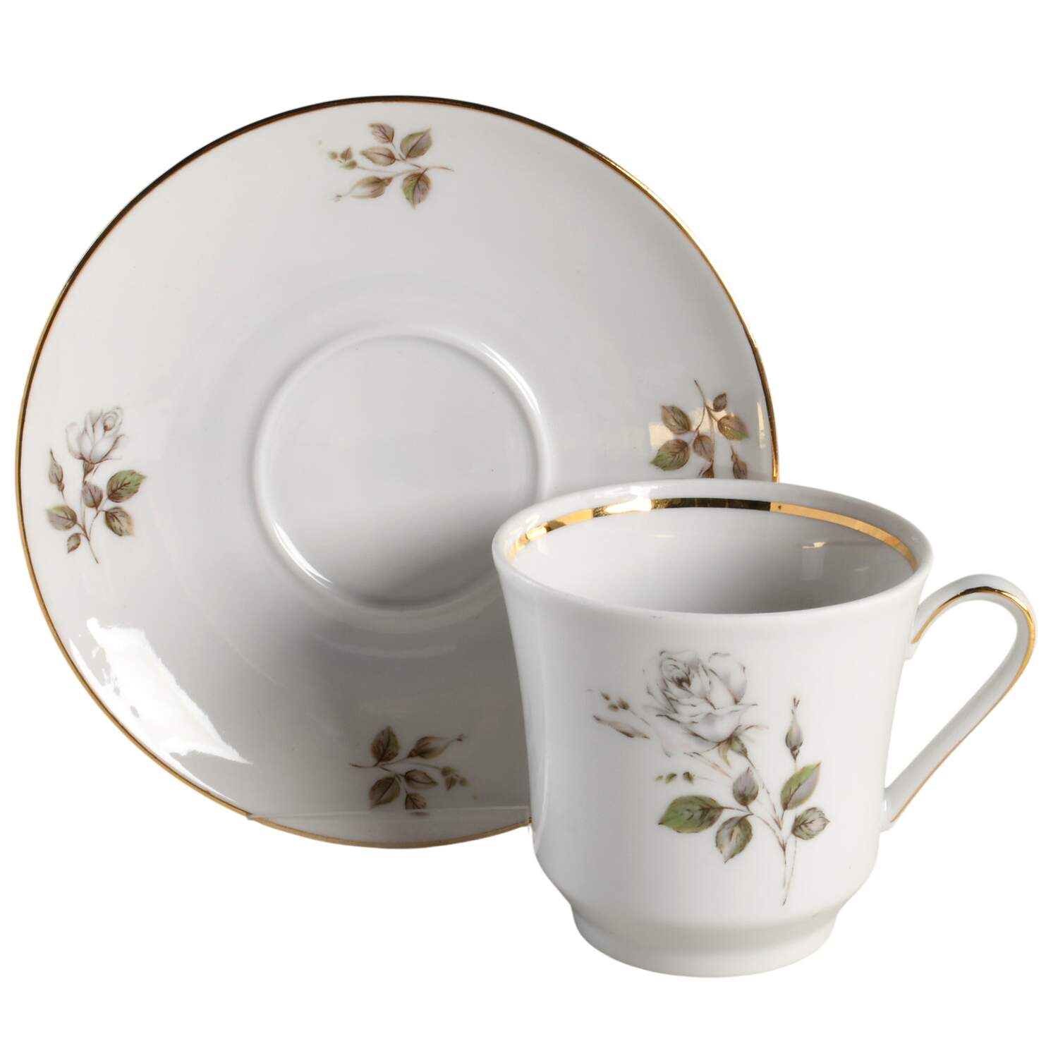 Tosca Footed Cup & Saucer Set by Winterling - Bavaria-1