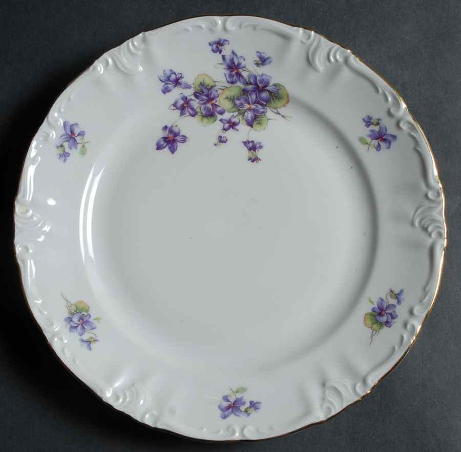 Violets Salad Plate by Winterling - Bavaria-1