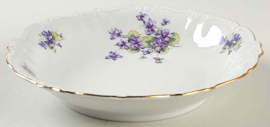 Violets Coupe Soup Bowl by Winterling - Bavaria-1