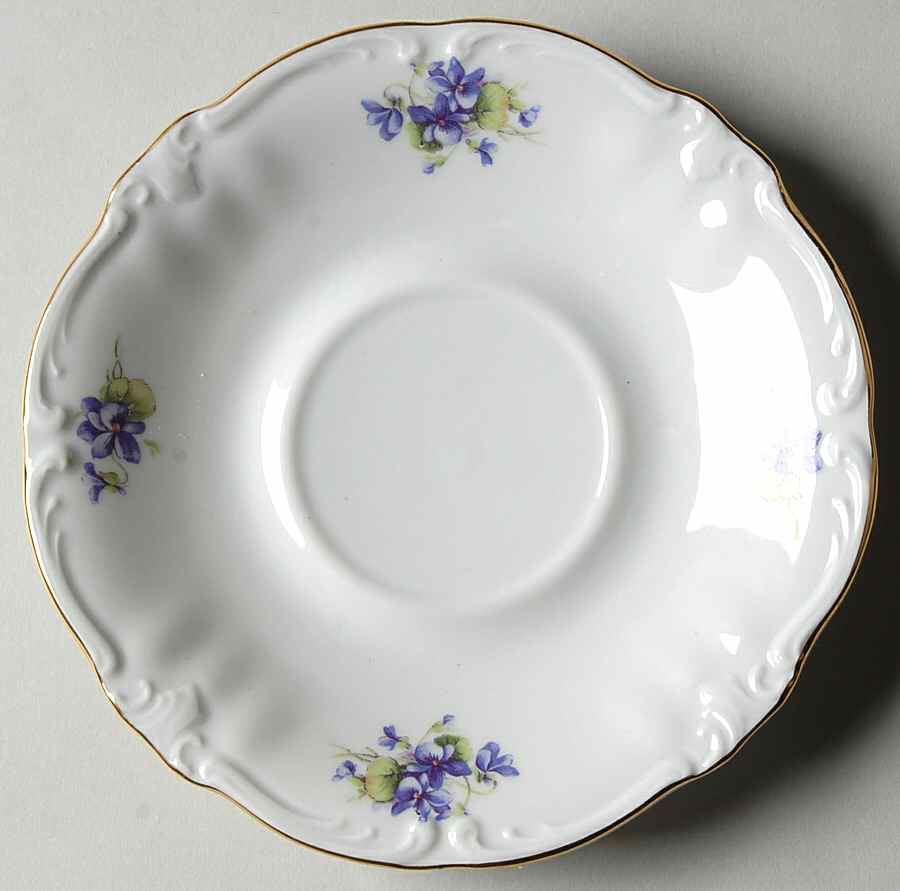Violets Saucer by Winterling - Bavaria-1