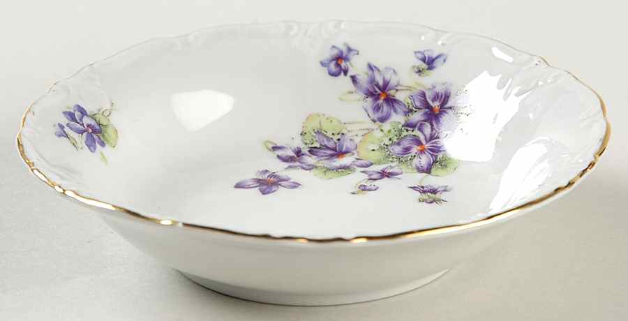 Violets Fruit/Dessert (Sauce) Bowl by Winterling - Bavaria-1