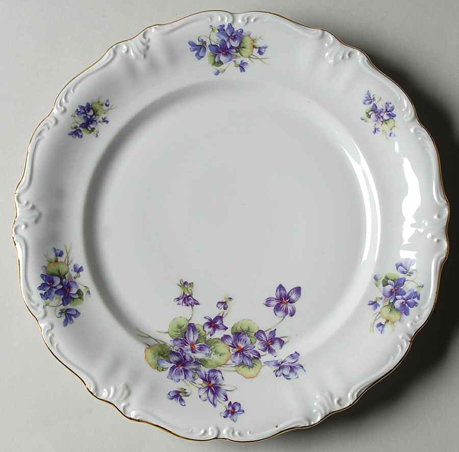 Violets Dinner Plate by Winterling - Bavaria-1