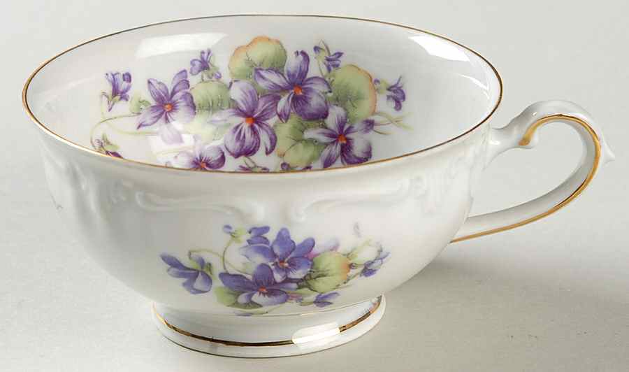 Violets Flat Cup by Winterling - Bavaria-1
