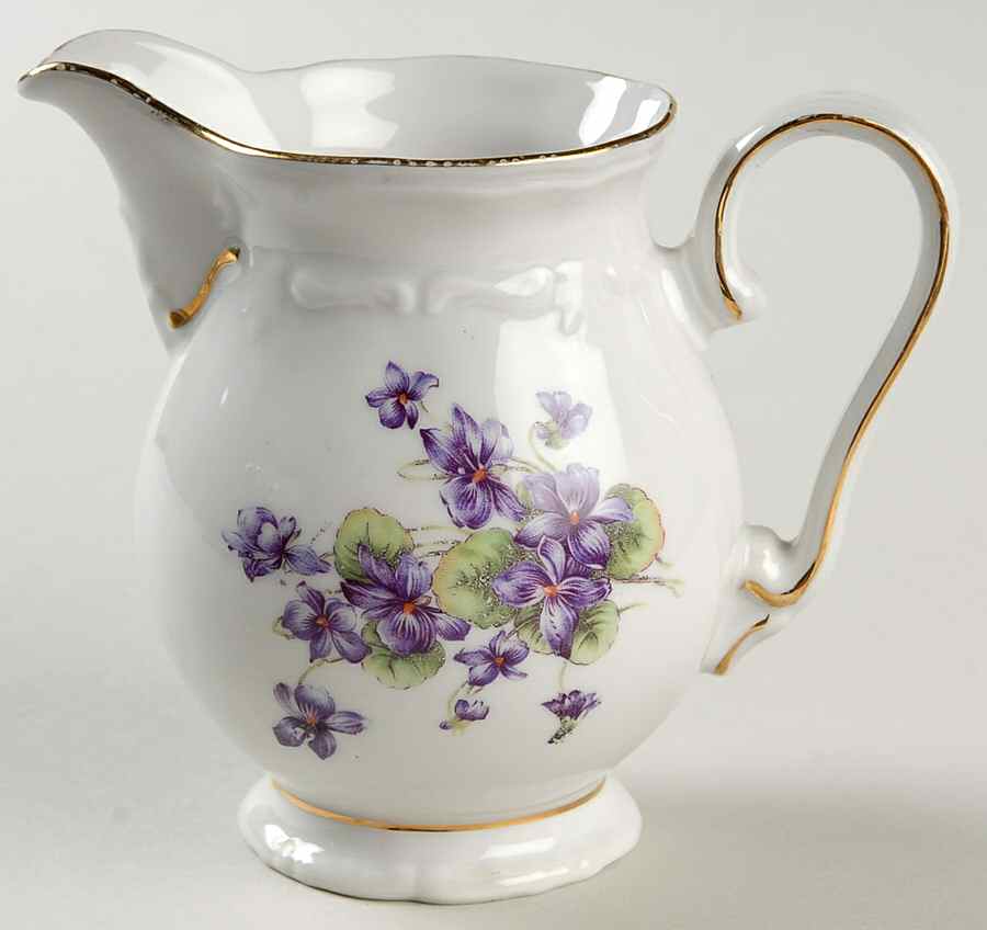 Violets Creamer by Winterling - Bavaria-1