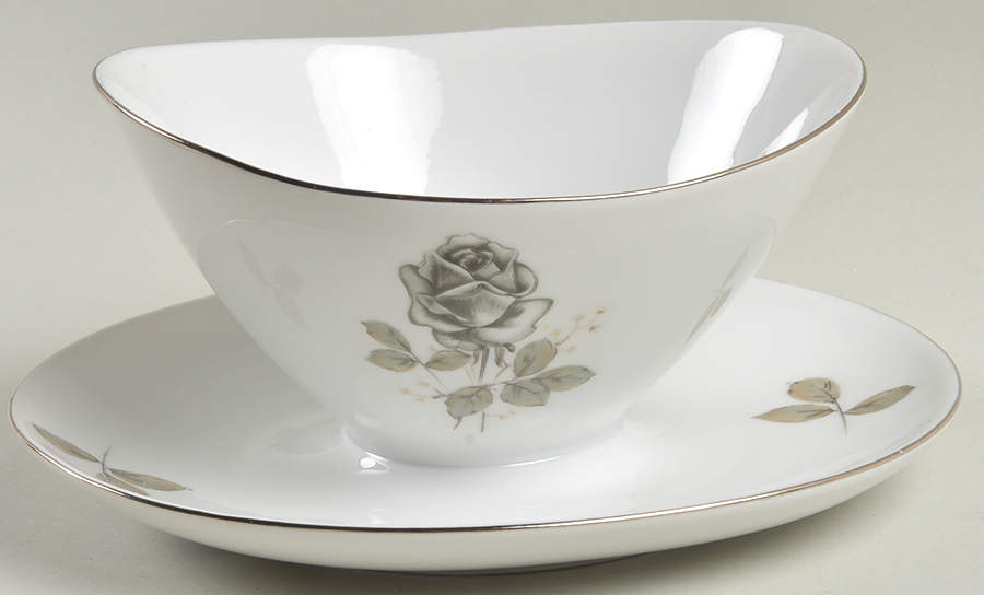 WIG10 Round Gravy Boat/Attached Underplate by Winterling - Bavaria-1