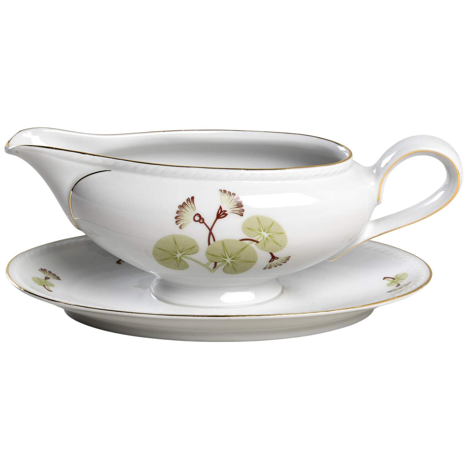 WIG102 Gravy Boat with Attached Underplate by Winterling - Bavaria-1