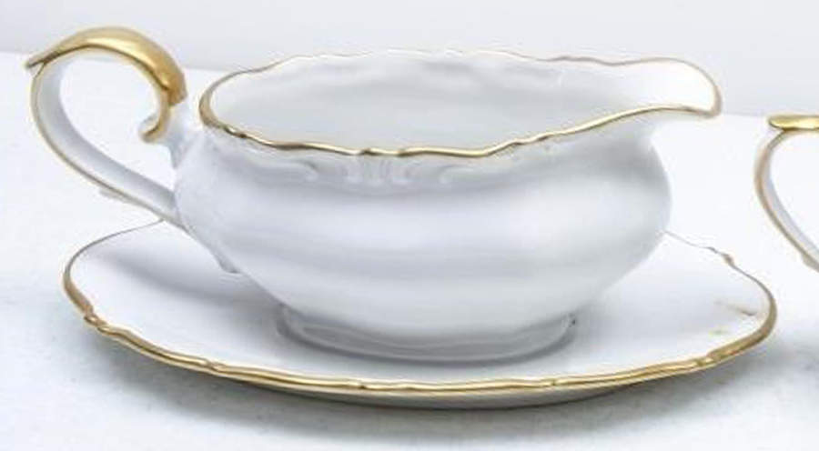 WIG107 Gravy Boat with Attached Underplate by Winterling - Bavaria-1