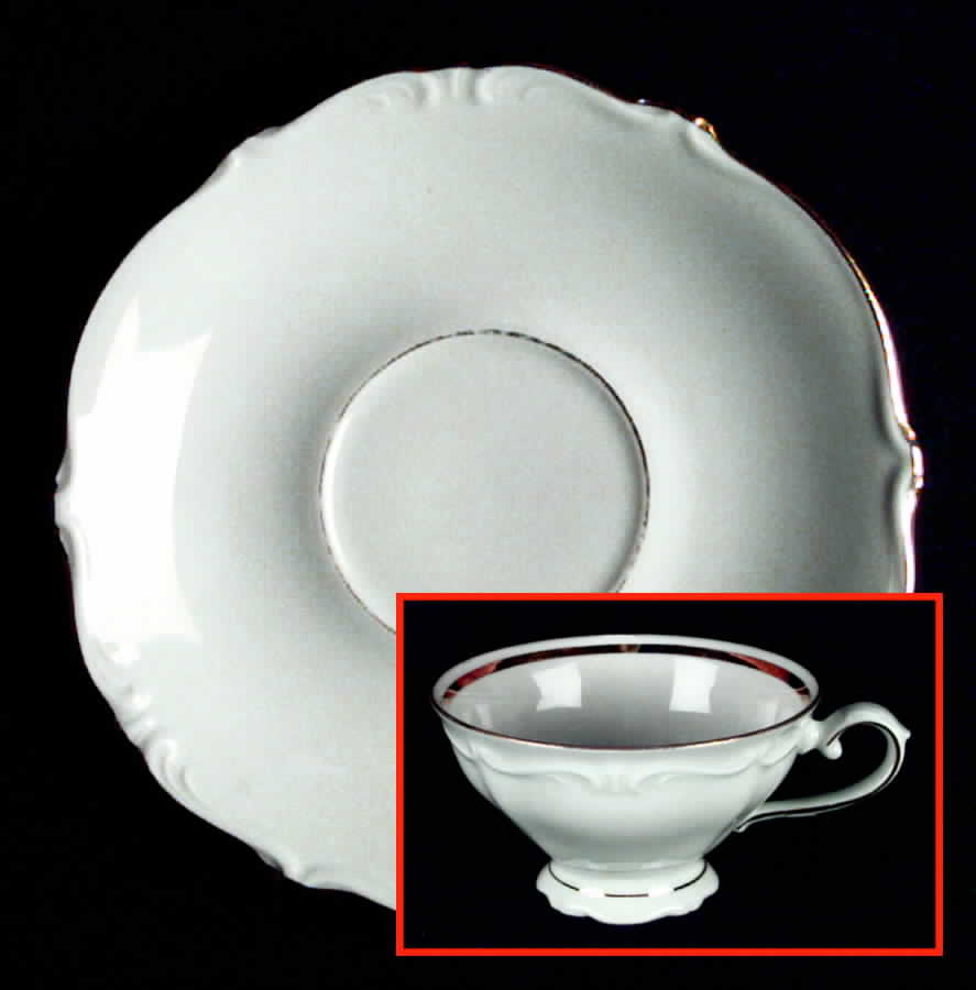 WIG107 Footed Cup & Saucer Set by Winterling - Bavaria-1