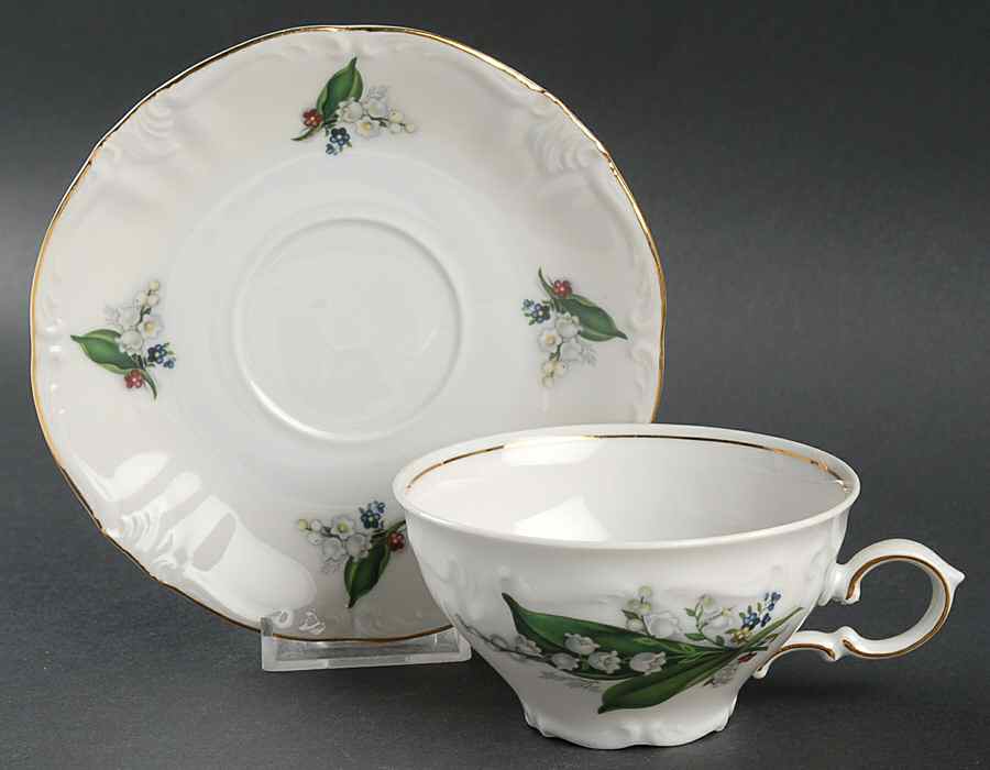 WIG108 Footed Cup & Saucer Set by Winterling - Bavaria-1