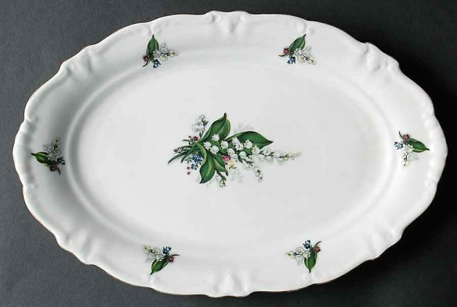 WIG108 12" Oval Serving Platter by Winterling - Bavaria-1