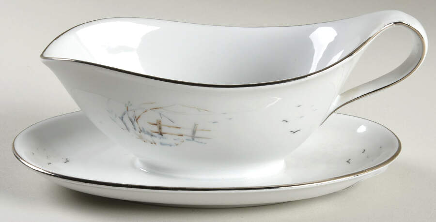 WIG12 Gravy Boat with Attached Underplate by Winterling - Bavaria-1