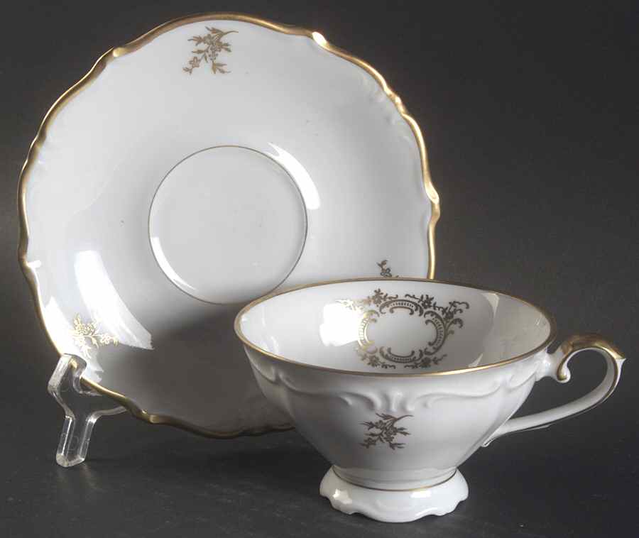 WIG123 Footed Cup & Saucer Set by Winterling - Bavaria-1