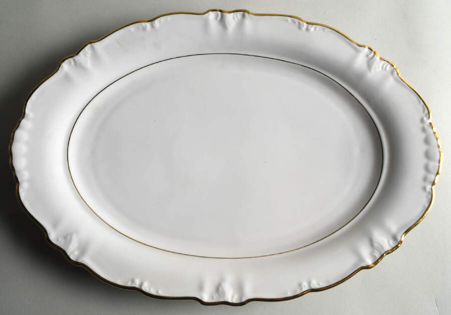 Heirloom Gold 15" Oval Serving Platter by Winterling - Bavaria-1