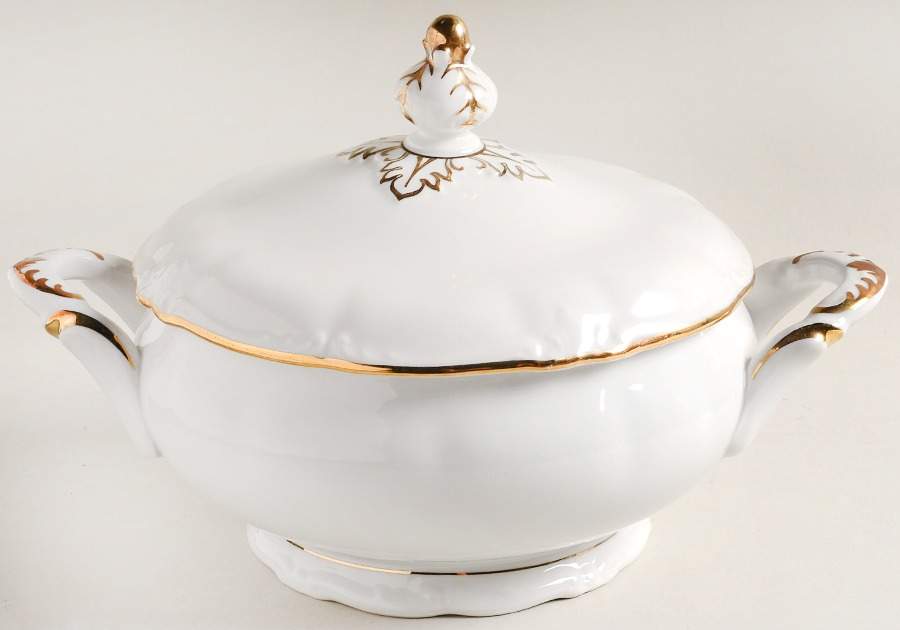 Heirloom Gold Round Covered Vegetable by Winterling - Bavaria-1