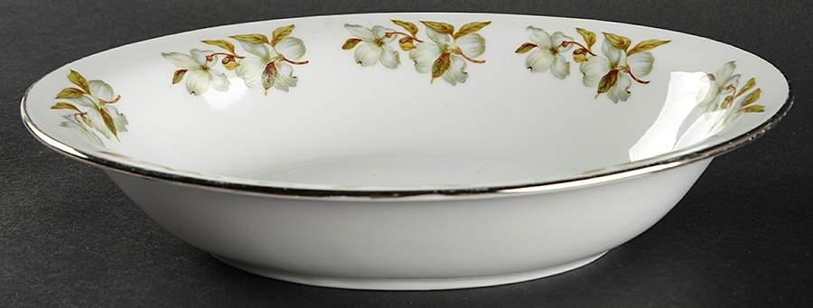 Dogwood (Smooth, Coupe) 9" Oval Vegetable Bowl by Winterling - Bavaria-1