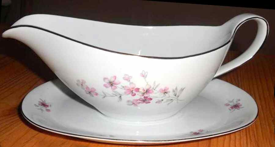 WIG135 Gravy Boat with Attached Underplate by Winterling - Bavaria-1