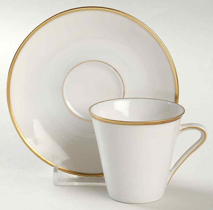 WIG143 Flat Demitasse Cup & Saucer Set by Winterling - Bavaria-1