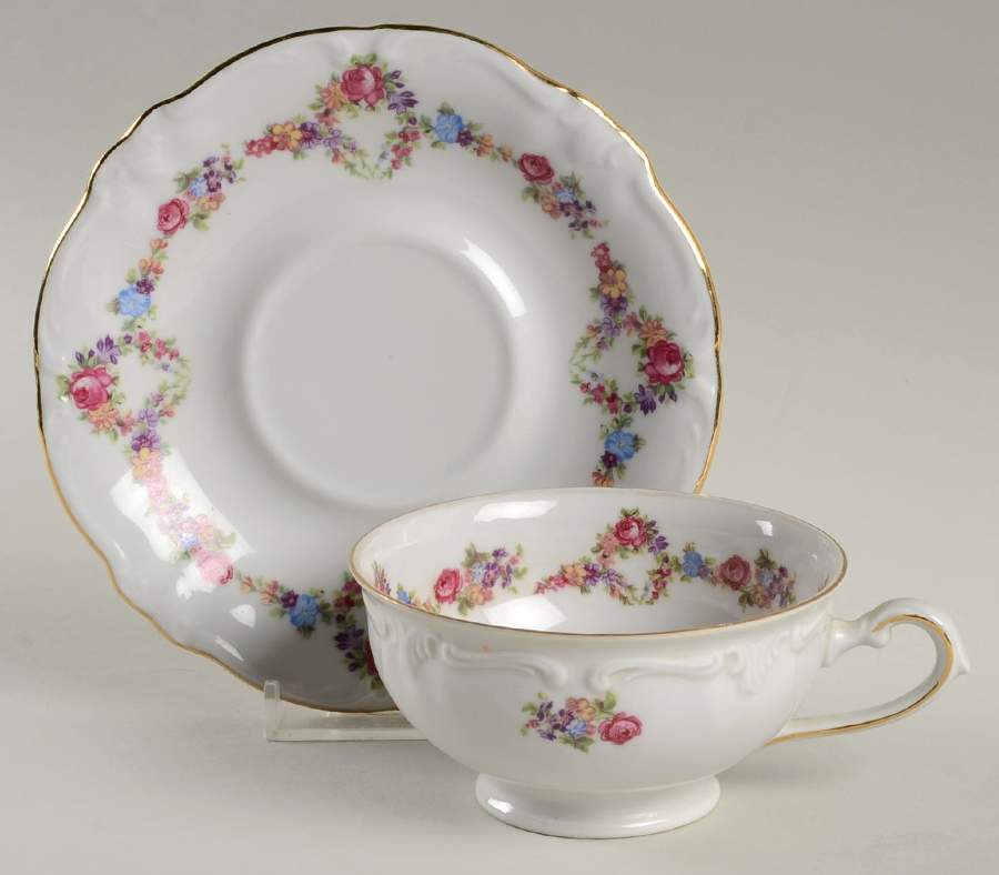 WIG147 Footed Cup & Saucer Set by Winterling - Bavaria-1