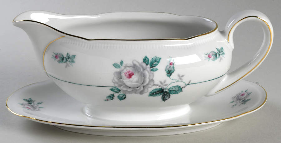 WIG153 Gravy Boat with Attached Underplate by Winterling - Bavaria-1