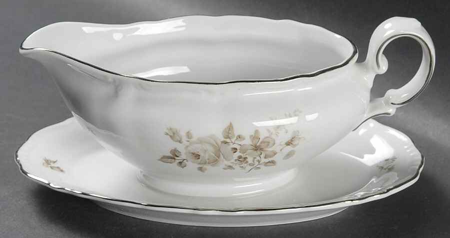 WIG154 Gravy Boat with Attached Underplate by Winterling - Bavaria-1