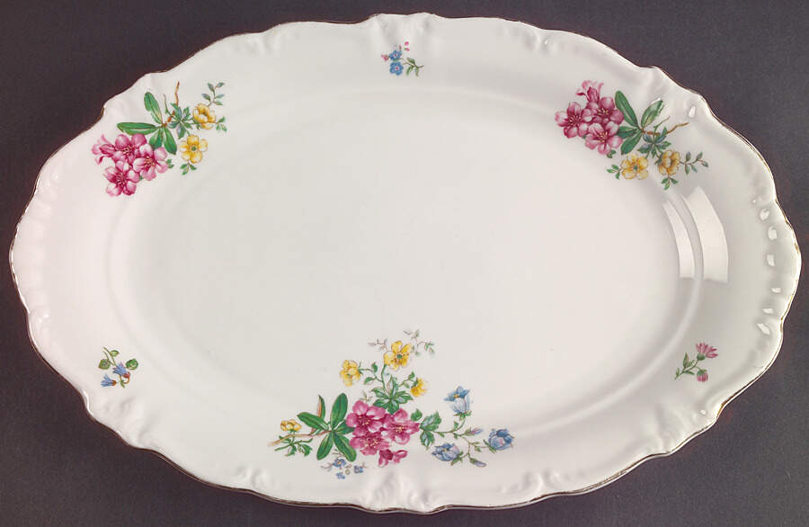 WIG155 12" Oval Serving Platter by Winterling - Bavaria-1