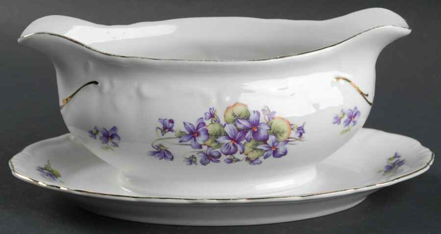 WIG156 Gravy Boat with Attached Underplate by Winterling - Bavaria-1