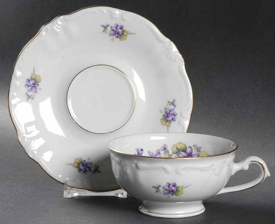 WIG156 Footed Cup & Saucer Set by Winterling - Bavaria-1
