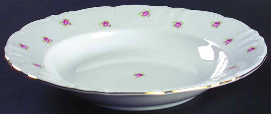 Rosedot Large Rim Soup Bowl by Winterling - Bavaria-1