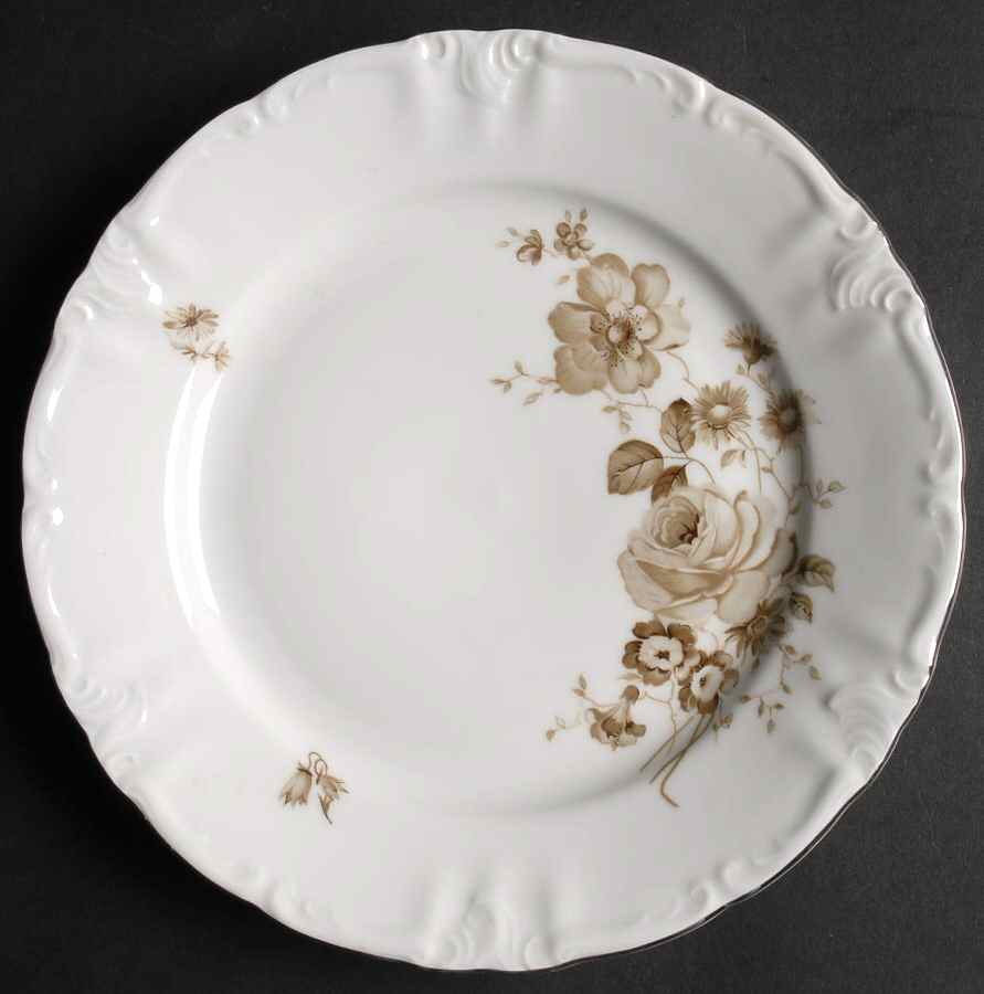 Grand Rose Salad Plate by Winterling - Bavaria-1