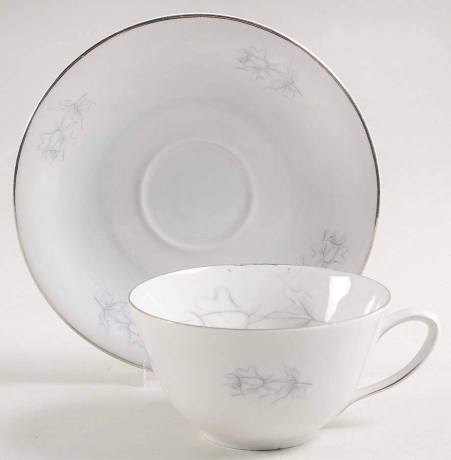 WIG2 Flat Cup & Saucer Set by Winterling - Bavaria-1