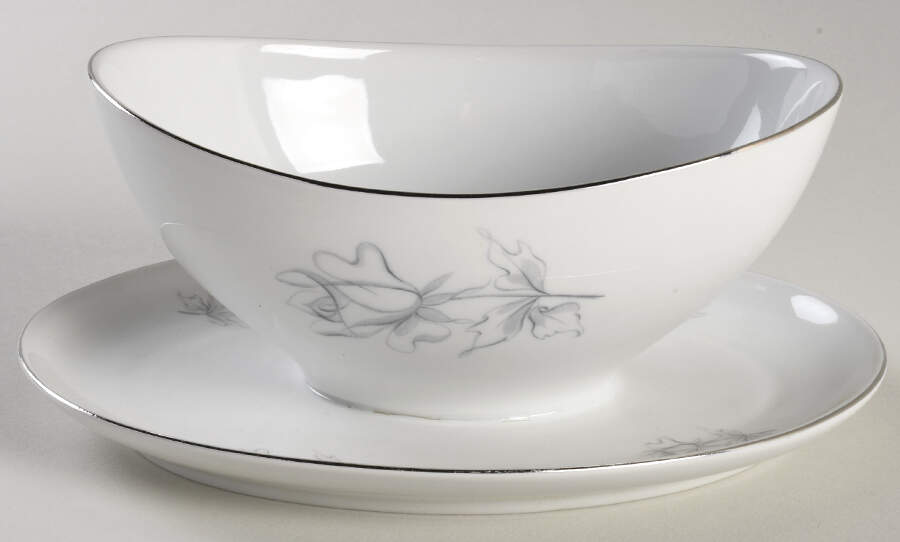 WIG2 Gravy Boat with Attached Underplate by Winterling - Bavaria-1