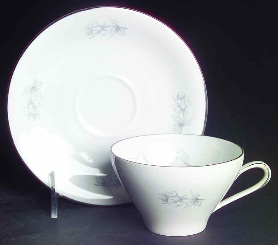 WIG2 Flat Cup & Saucer Set by Winterling - Bavaria-1