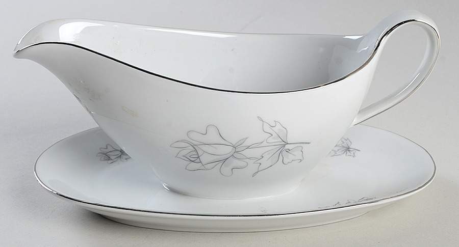 WIG2 Gravy Boat with Attached Underplate by Winterling - Bavaria-1