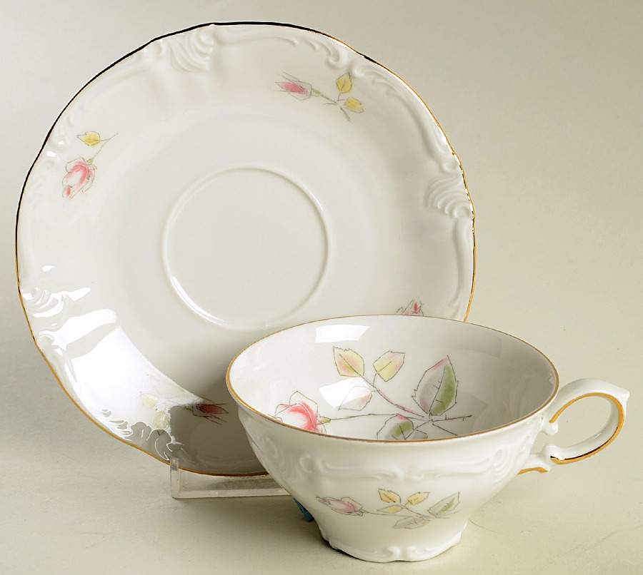 WIG21 Flat Cup & Saucer Set by Winterling - Bavaria-1