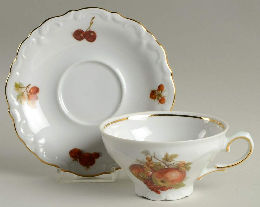 WIG224 Footed Cup & Saucer Set by Winterling - Bavaria-1