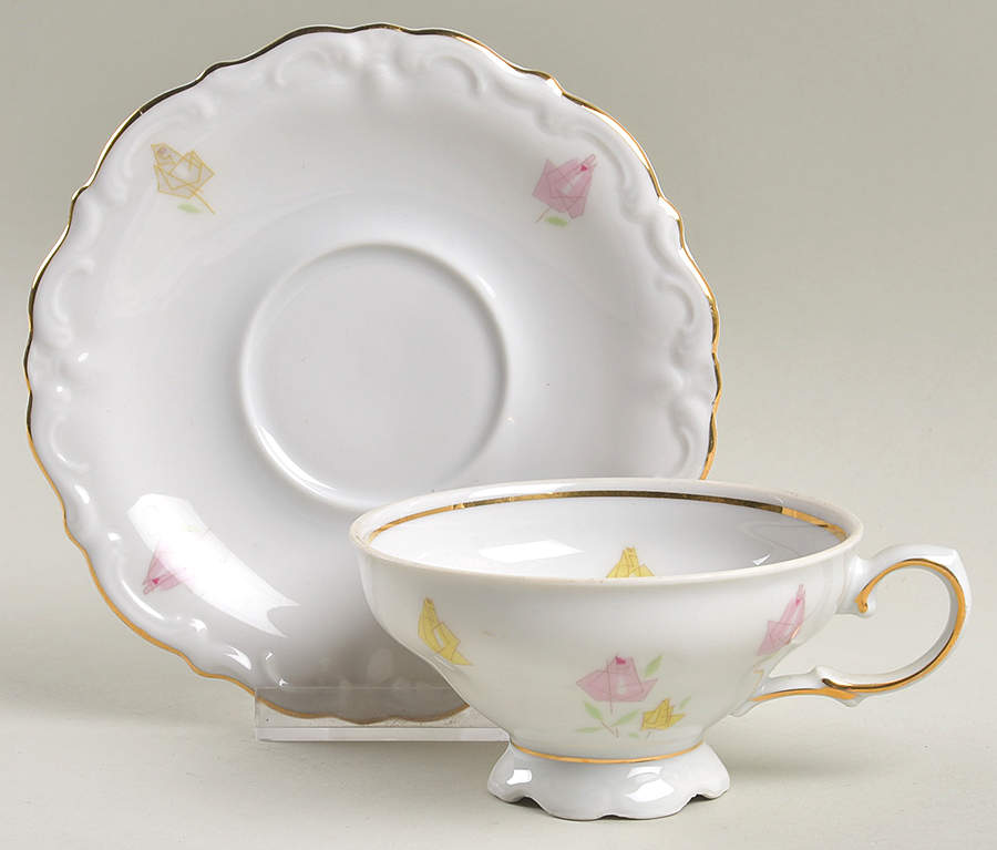 WIG231 Footed Cup & Saucer Set by Winterling - Bavaria-1