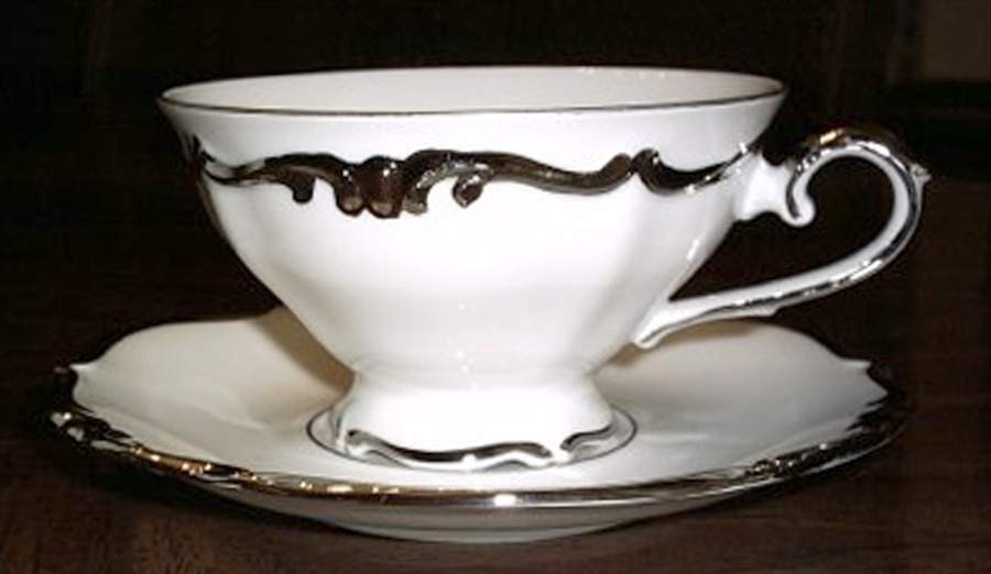 Embassy Footed Cup & Saucer Set by Winterling - Bavaria-1