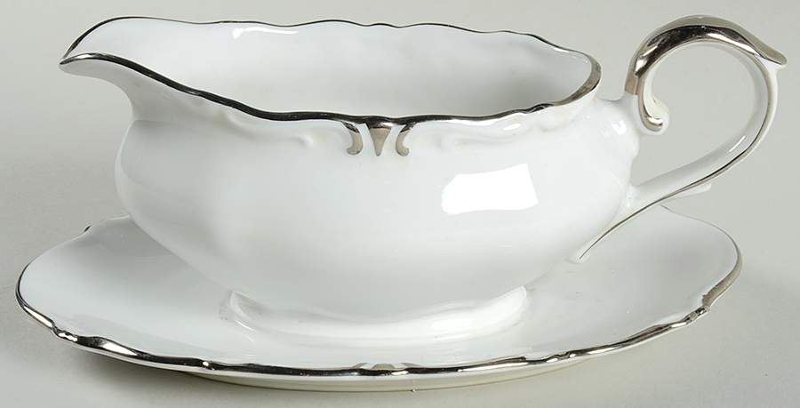 WIG618 Gravy Boat with Attached Underplate by Winterling - Bavaria-1