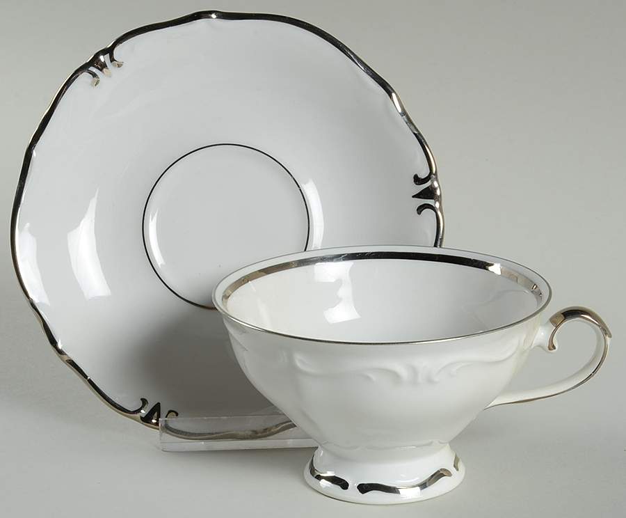 WIG618 Footed Cup & Saucer Set by Winterling - Bavaria-1