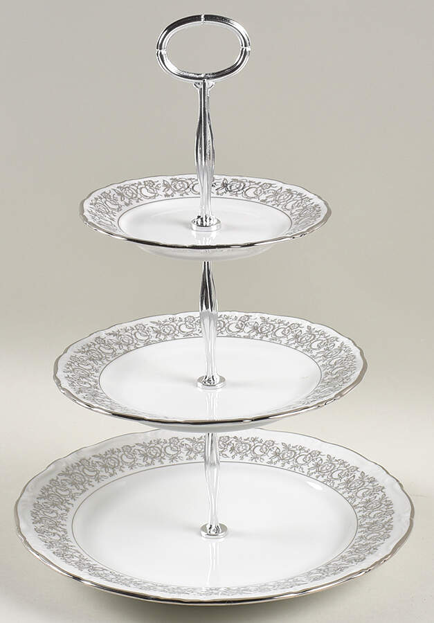 WIG26 13 7/8"-14 1/4" 3-Tiered Serving Tray(DP,SP,BB) HC by Winterling - Bavaria-1