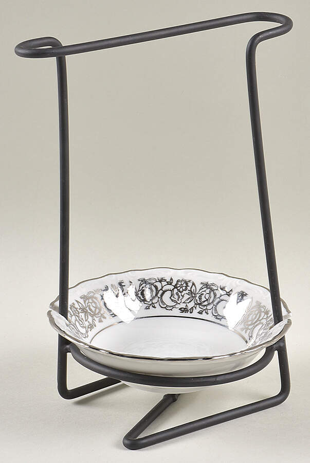 WIG26 8"-8 1/4" Salad Serving Set/Utensil Holder  HC by Winterling - Bavaria-1