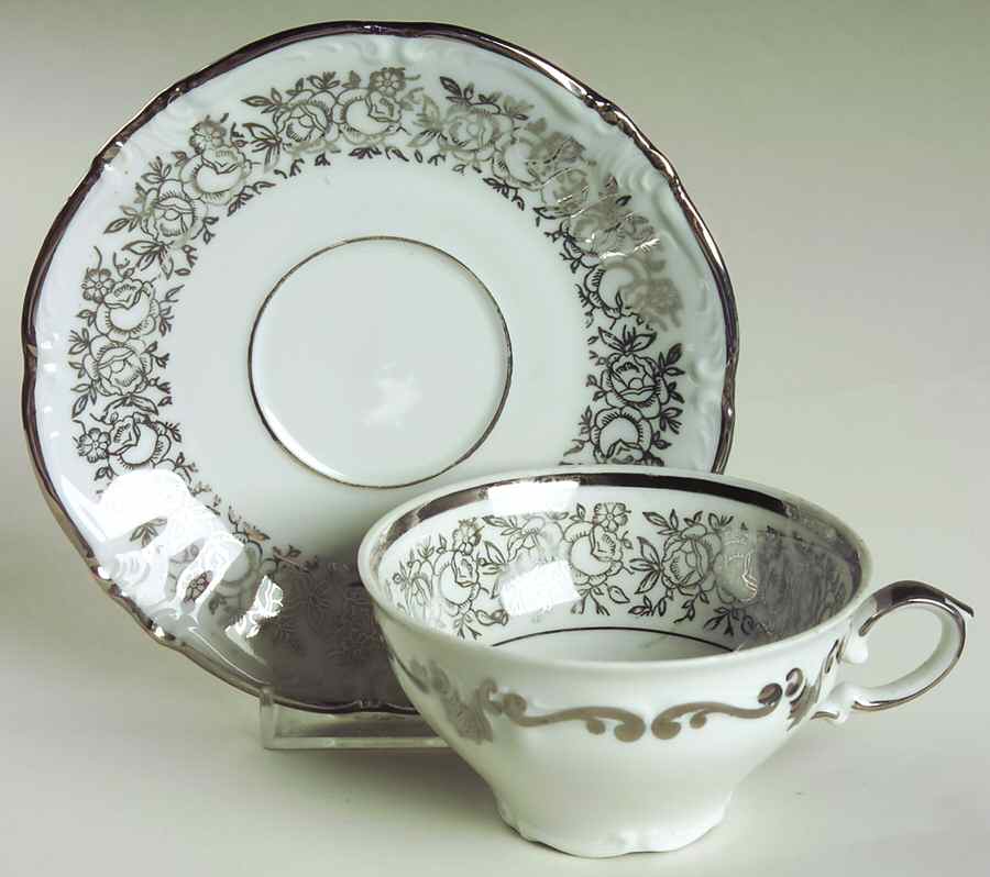 WIG26 Flat Cup & Saucer Set by Winterling - Bavaria-1