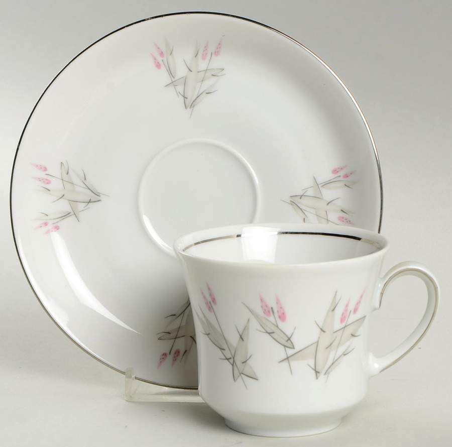 WIG3 Flat Cup & Saucer Set by Winterling - Bavaria-1
